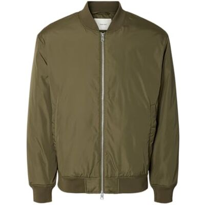 SELECTED HOMME SELECTED MEN Slmcharles Bomber JKT #S pour homme, Kalamata., L SELECTED HOMME SELECTED MEN Slmcharles Bomber JKT #S pour homme, Kalamata., L