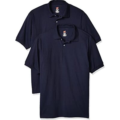 Hanes T-shirt de sport à manches courtes Polo à manches courtes en jersey (pack de 2) Homme Hanes T-shirt de sport à manches courtes Polo à manches courtes en jersey (pack de 2) Homme