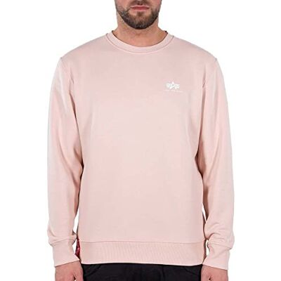 Alpha Sweat à capuche basique avec petit logo pour homme, Pale Peach, XS Alpha Sweat à capuche basique avec petit logo pour homme, Pale Peach, XS