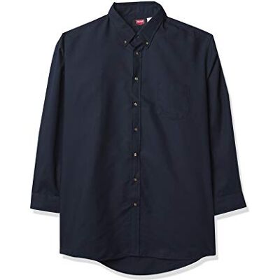 Red Kap Men's Poplin Dress Shirt, Navy, 3X-Large Red Kap Men's Poplin Dress Shirt, Navy, 3X-Large