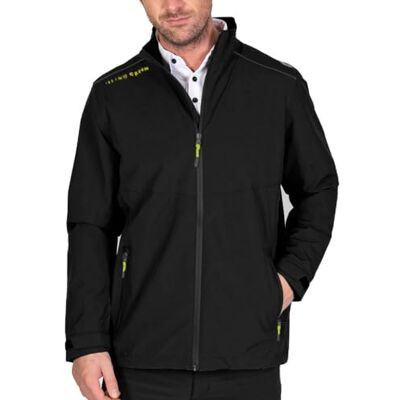 Island Green Veste de golf imperméable pour homme, Noir, S Island Green Veste de golf imperméable pour homme, Noir, S