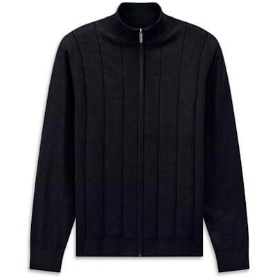 bugatti 7600-15511E Veste en tricot pour homme Coupe droite Coton, Bleu marine (390), M bugatti 7600-15511E Veste en tricot pour homme Coupe droite Coton, Bleu marine (390), M
