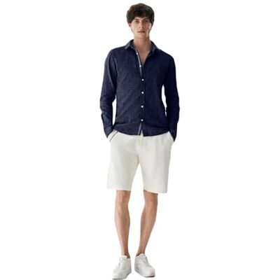 LTB Jeans Yanogo Chemise pour homme avec col boutonné, Bleu marine 301., XS LTB Jeans Yanogo Chemise pour homme avec col boutonné, Bleu marine 301., XS