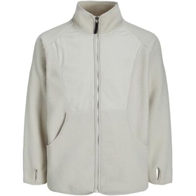 JACK & JONES Gilet pour homme Teddy, Gris, XXL JACK & JONES Gilet pour homme Teddy, Gris, XXL
