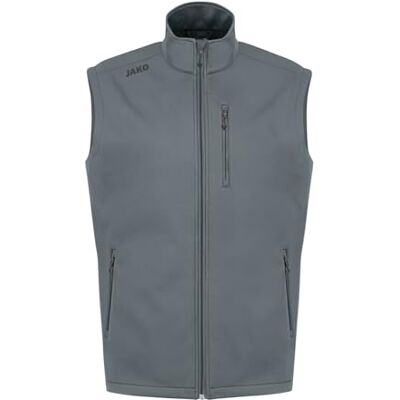 JAKO Premium Softshell-Vest, Uniseks-Volwassene, Steengrijs, S JAKO Premium Softshell-Vest, Uniseks-Volwassene, Steengrijs, S