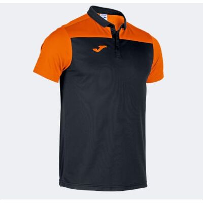 Joma Polo Manches Courtes Hobby Ii Noir Orange Polo Mixte Joma Polo Manches Courtes Hobby Ii Noir Orange Polo Mixte