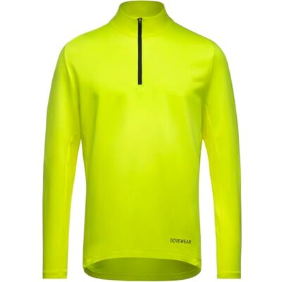 GOREWEAR - Everyday Mid Quarter Zip - Jaune Néon - 3XL - Shirt GOREWEAR - Everyday Mid Quarter Zip - Jaune Néon - 3XL - Shirt