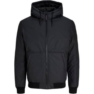 JACK & JONES Jcofusion Sn Jcofusion Veste en polyuréthane pour homme, Noir, XL JACK & JONES Jcofusion Sn Jcofusion Veste en polyuréthane pour homme, Noir, XL