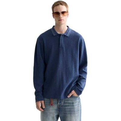 Scotch & Soda Long Sleeved Relaxed-fit Polo Shirt Polo Homme Scotch & Soda Long Sleeved Relaxed-fit Polo Shirt Polo Homme