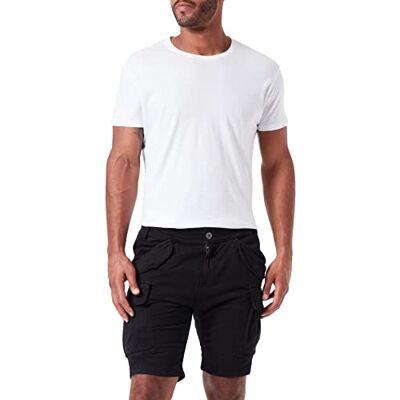 Alpha aplha Industries Airman Bermuda pour homme, Noir, L Alpha aplha Industries Airman Bermuda pour homme, Noir, L