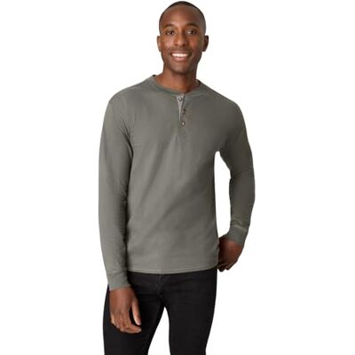 Hanes Beefy-t Henley à manches longues Beefy Henley à manches longues et trois boutons Homme (lot de 1) Hanes Beefy-t Henley à manches longues Beefy Henley à manches longues et trois boutons Homme (lot de 1)