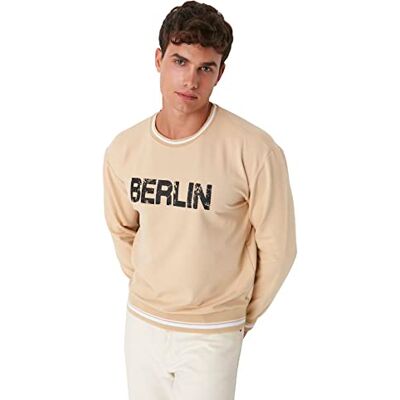 Trendyol Sweat-shirt Décontracté À Col Rond avec Slogan Maillot de survêtement Homme (lot de 1) Trendyol Sweat-shirt Décontracté À Col Rond avec Slogan Maillot de survêtement Homme (lot de 1)