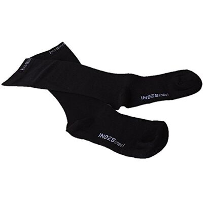 INDESMED INDES0030 Paire de chaussettes de compression en bambou L (EU 44-47) noir profond INDESMED INDES0030 Paire de chaussettes de compression en bambou L (EU 44-47) noir profond