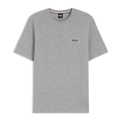 Boss T-shirt gaufré pour homme 10269584 01, gris moyen, M Boss T-shirt gaufré pour homme 10269584 01, gris moyen, M