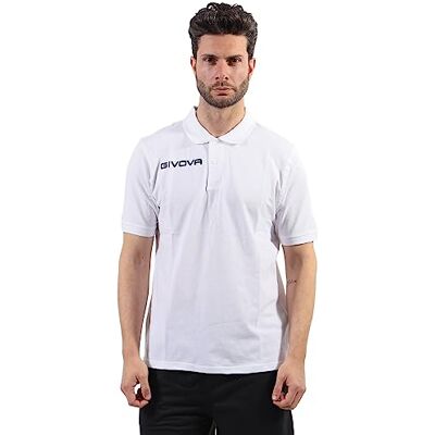 Givova POLO D'ÉTÉ BLANC EN COTON PIQUET Sz. 6XS Givova POLO D'ÉTÉ BLANC EN COTON PIQUET Sz. 6XS