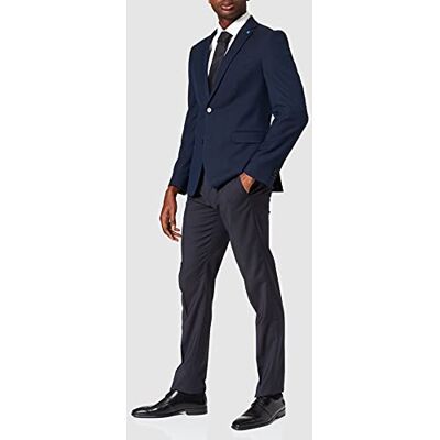 bugatti Pantalon de costume pour homme 788400-99801, Bleu foncé (390)., 46 bugatti Pantalon de costume pour homme 788400-99801, Bleu foncé (390)., 46