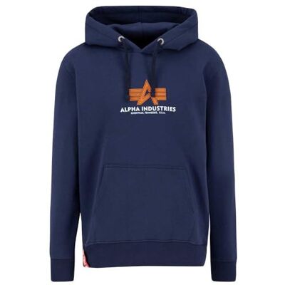 Alpha Sweat à capuche basique en caoutchouc pour homme, Ultra Navy, M Alpha Sweat à capuche basique en caoutchouc pour homme, Ultra Navy, M