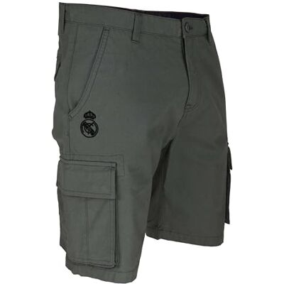 Real Madrid Bermuda Pantalon décontracté pour homme, vert, S-XXL Corto Real Madrid Bermuda Pantalon décontracté pour homme, vert, S-XXL Corto