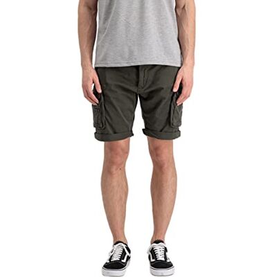 Alpha Crew Short pour homme, 136-Gris/noir, 32W Alpha Crew Short pour homme, 136-Gris/noir, 32W