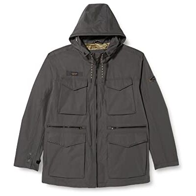 camel active TeXXXactive® Veste de terrain pour homme avec imprimé réfléchissant, Gris, 102 camel active TeXXXactive® Veste de terrain pour homme avec imprimé réfléchissant, Gris, 102