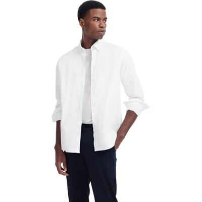 bugatti Chemise décontractée à manches 1:1 pour homme, Blanc-10, M bugatti Chemise décontractée à manches 1:1 pour homme, Blanc-10, M