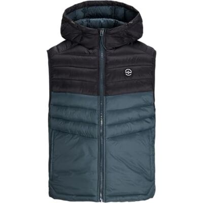 JACK & JONES Gilet à capuche Jjesprint pour homme, Forêt magique/détail : blocage noir, S JACK & JONES Gilet à capuche Jjesprint pour homme, Forêt magique/détail : blocage noir, S