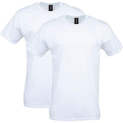 Gildan T-shirt Ajusté en Coton, Lot de 2 Chemise Homme (lot de 2) Gildan T-shirt Ajusté en Coton, Lot de 2 Chemise Homme (lot de 2)