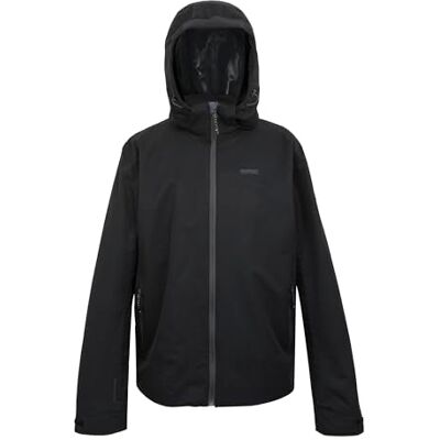 Regatta Oakhowe Veste d'extérieur imperméable avec capuche amovible, respirante et durable – Parfait pour la marche, la randonnée et le camping Regatta Oakhowe Veste d'extérieur imperméable avec capuche amovible, respirante et durable – Parfait pour la marche, la randonnée et le camping