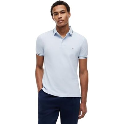 Tommy Hilfiger Tipped Slim Fit Seasonal Polo Mw0mw39993 Polo S/S Homme Tommy Hilfiger Tipped Slim Fit Seasonal Polo Mw0mw39993 Polo S/S Homme