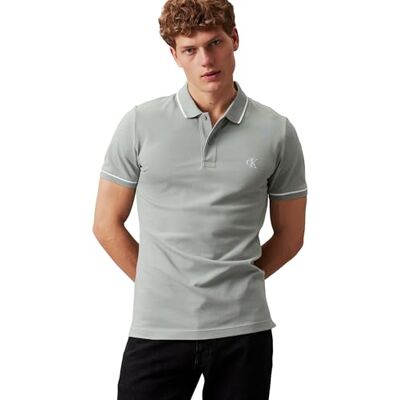 Calvin Jeans Tipping Slim Polo J30j315603 Polos S/S Homme (lot de 1) Calvin Jeans Tipping Slim Polo J30j315603 Polos S/S Homme (lot de 1)
