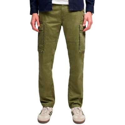 Superdry & Co Slim Taper Pantalon cargo, vert, 32/32 Superdry & Co Slim Taper Pantalon cargo, vert, 32/32