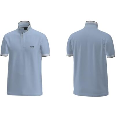 Boss Polo pour homme, Open Blue 464, XXL Boss Polo pour homme, Open Blue 464, XXL