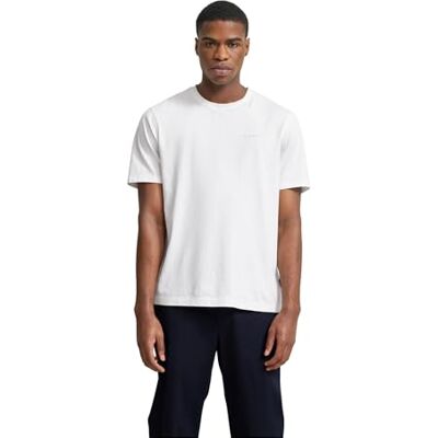 bugatti T-shirt à col rond basique à manches courtes pour homme Coupe moderne, Blanc (10), XXL bugatti T-shirt à col rond basique à manches courtes pour homme Coupe moderne, Blanc (10), XXL