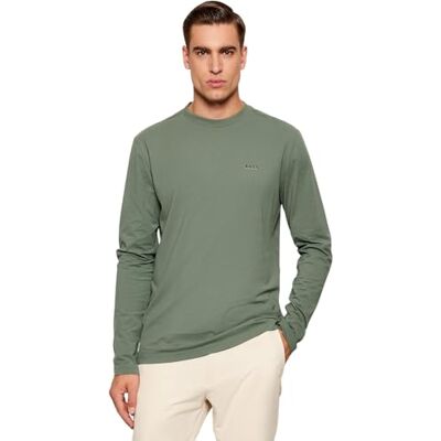 Boss T-shirt long pour homme, Open Green, XS Boss T-shirt long pour homme, Open Green, XS
