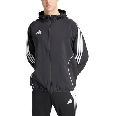 adidas Homme Tiro24 Windbreaker Coat, black/white, S adidas Homme Tiro24 Windbreaker Coat, black/white, S