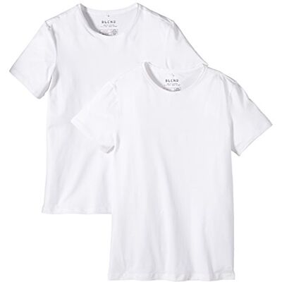 BLEND T-shirt O-neck T-shirt Homme, Blanc Weiß (White 70002), XXL BLEND T-shirt O-neck T-shirt Homme, Blanc Weiß (White 70002), XXL