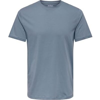 Only & Sons T-shirt à col rond ONSMAX Life Coupe droite XS S M L XL XXL Only & Sons T-shirt à col rond ONSMAX Life Coupe droite XS S M L XL XXL