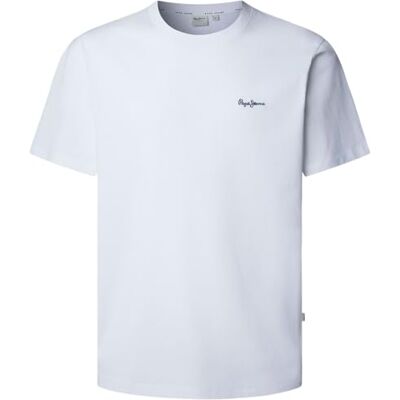 Pepe Jeans T-Shirt Connor Contraste Homme, Blanc (Blanc), XXL, Blanc (Blanc), XXL Pepe Jeans T-Shirt Connor Contraste Homme, Blanc (Blanc), XXL, Blanc (Blanc), XXL