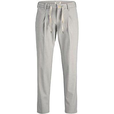 JACK & JONES Jpstbill Jjcapri Cropped Nor Lgm Sn Pantalons Capri Homme, Light Grey Melange, 36W / 34L JACK & JONES Jpstbill Jjcapri Cropped Nor Lgm Sn Pantalons Capri Homme, Light Grey Melange, 36W / 34L