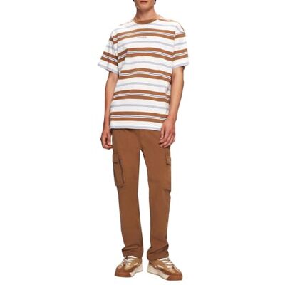 LTB Jeans T-shirt pour homme fabriqué en coton beige coupe droite Taille M, beige, M LTB Jeans T-shirt pour homme fabriqué en coton beige coupe droite Taille M, beige, M