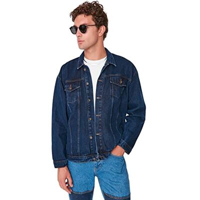 Trendyol Veste en Denim Uni Basique pour Homme Manteau Homme (lot de 1) Trendyol Veste en Denim Uni Basique pour Homme Manteau Homme (lot de 1)