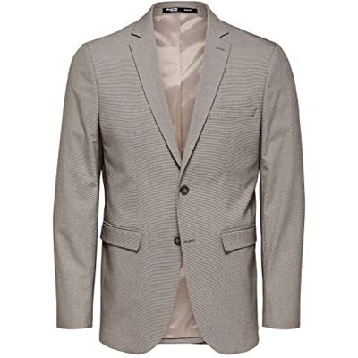 SELECTED HOMME SELETED HOMME Slhslim-Liam BRWN Hounds BLZ Flex B Noos Blazer pour homme, Brownie/Détails : houndstooth, 54 SELECTED HOMME SELETED HOMME Slhslim-Liam BRWN Hounds BLZ Flex B Noos Blazer pour homme, Brownie/Détails : houndstooth, 54