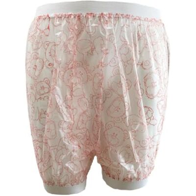 Haian Culotte d'incontinence à enfiler en plastique (TPU) confortable imperméable pour adulte (taille XL, ours) Haian Culotte d'incontinence à enfiler en plastique (TPU) confortable imperméable pour adulte (taille XL, ours)