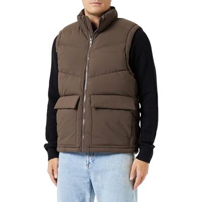 JACK & JONES Jorvesterbro Sn Gilet sans manches pour homme, marron chocolat, XL JACK & JONES Jorvesterbro Sn Gilet sans manches pour homme, marron chocolat, XL