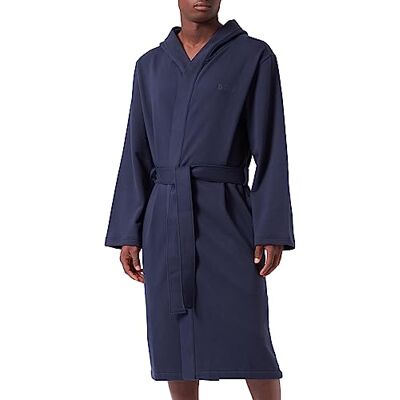 Boss French Terry Robe Chambre Homme, Dark Blue, S Boss French Terry Robe Chambre Homme, Dark Blue, S