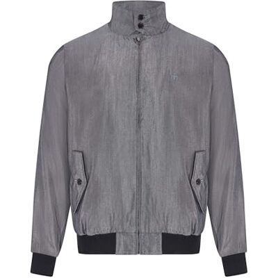 Merc of London Veste Harrington Tonic Argent pour Homme Binney, XL, SILVER, XL Merc of London Veste Harrington Tonic Argent pour Homme Binney, XL, SILVER, XL