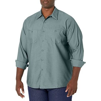 Red Kap Men's Industrial Work Shirt, Regular Fit, Long Sleeve Chemise de travail à boutons Homme (lot de 1) Red Kap Men's Industrial Work Shirt, Regular Fit, Long Sleeve Chemise de travail à boutons Homme (lot de 1)