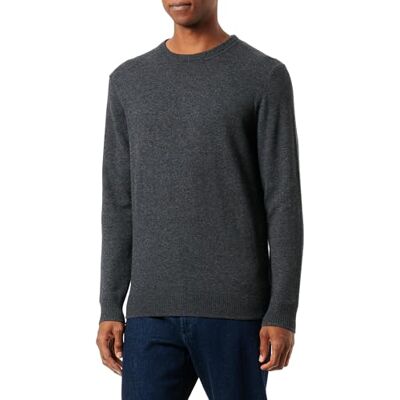 bugatti Pull à col rond pour homme, Gris foncé/270, M bugatti Pull à col rond pour homme, Gris foncé/270, M
