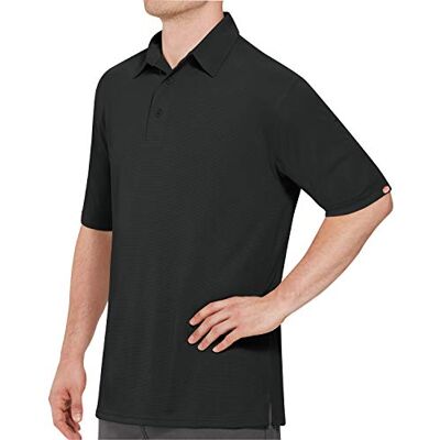 Red Kap Men's Standard Short Sleeve Performance Knit Polo, Black, X-Large Red Kap Men's Standard Short Sleeve Performance Knit Polo, Black, X-Large