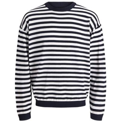 JACK & JONES Jjcole Knit Crew Neck, Blazer bleu marine., XXL JACK & JONES Jjcole Knit Crew Neck, Blazer bleu marine., XXL